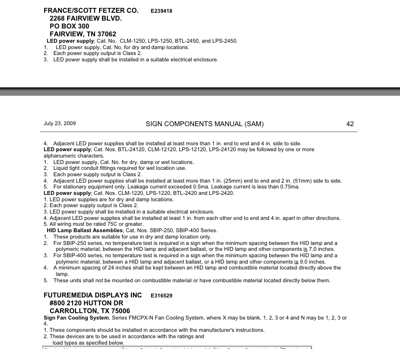 UL Listed vs UL Recognized General Message Board The Sign Syndicate