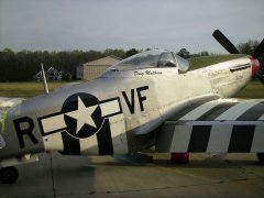 A friend's plane. A P-51 Mustang