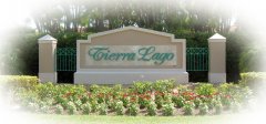 Tierra Lago - Monument Entry sign