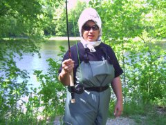 Katie Fly Fishing