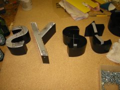 Non-Illuminated Reverse Channel Letters