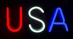 U.S.A. neon