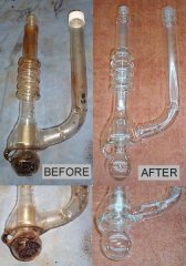 Repaired Neon Diffusion Pump (before & after)