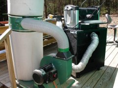 Down Draft and upper duct collector.