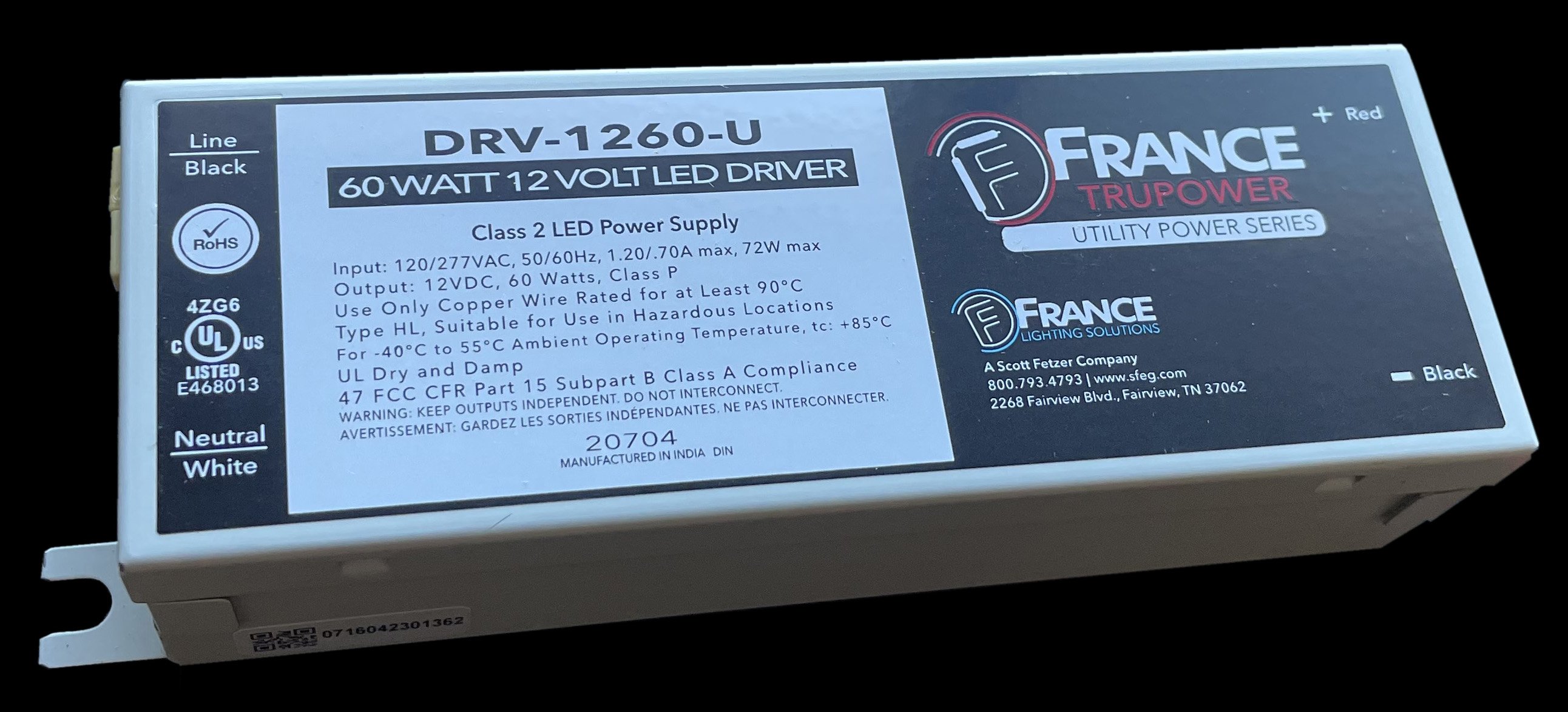 France Utility 12V 60W - 24 Case FREE SHIPPING