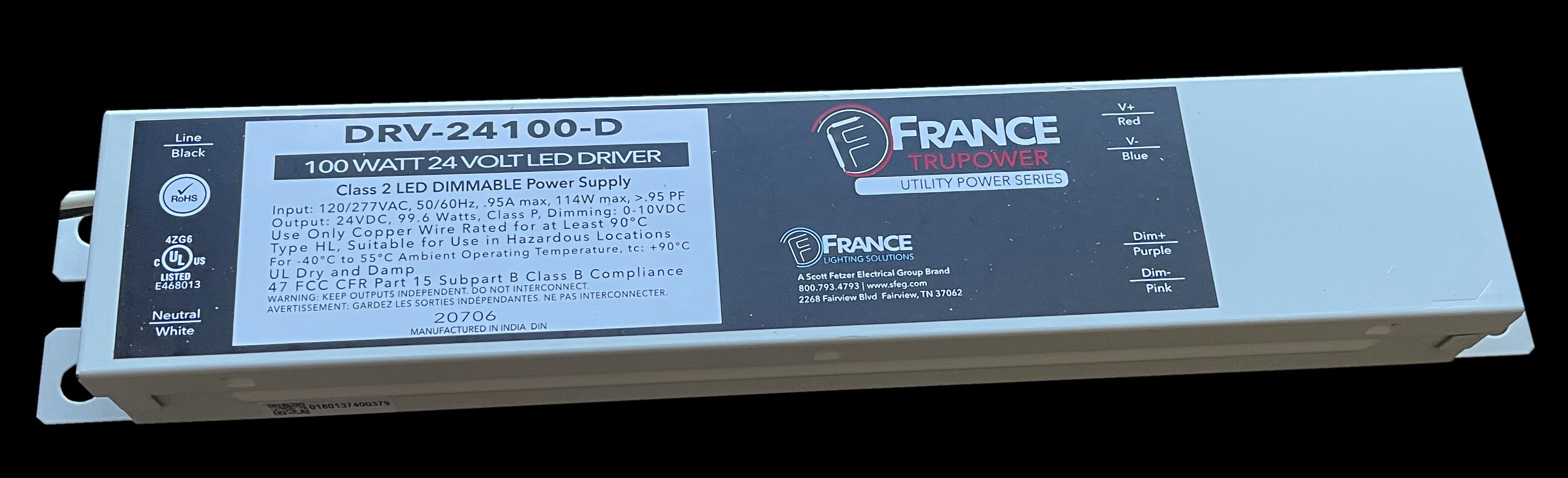 France Utility 24V 96W - Case of 16 FREE SHIPPING