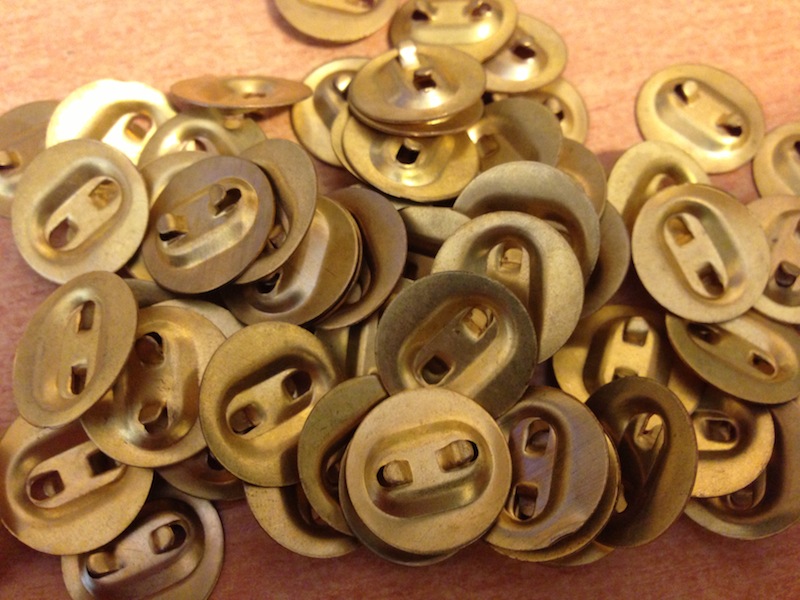 Brass Electrode Buttons (100-qty)
